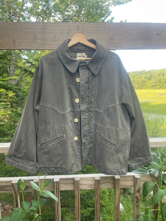 Rudy Jude Jackets & Blazers - Rudy Jude Big Jean Jacket in Beach Clay Small